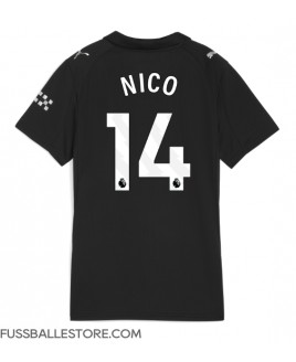 Günstige Manchester City Nico Gonzalez #14 Auswärtstrikot Damen 2025-26 Kurzarm